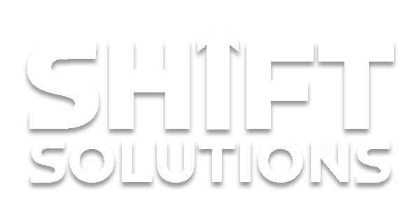 SHIFT Solutions New Logo - White w Drop Shadow