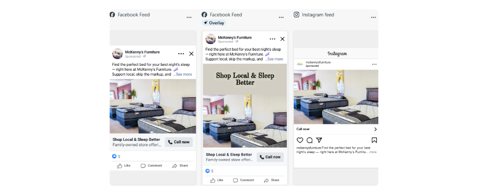 McKenny's Furniture Meta Ads